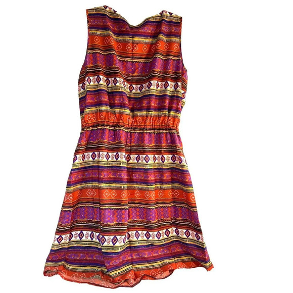 Speed Control New York Womens Dress Geometric Multicolored Sleeveless Zip Pocket - Picture 2 of 5